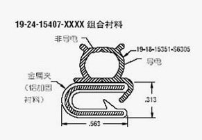 派克固美麗導(dǎo)電彈性體擠壓成形件